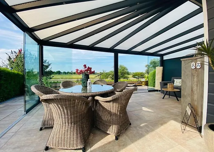 Ferienhaus Luxchalet Vaju Ijsselview Direkt Am Fluss See Pool Park *